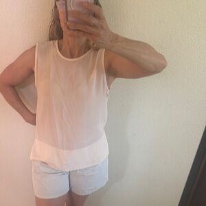 Pink Everlane Silk Tank in size 10